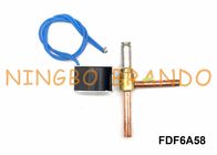 Kupfer FDF6A58 NC-Magnetventil für Klimaanlage AC220V 5/16&quot; rechtwinklige Weise 2