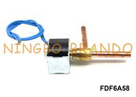 Kupfer FDF6A58 NC-Magnetventil für Klimaanlage AC220V 5/16&quot; rechtwinklige Weise 2